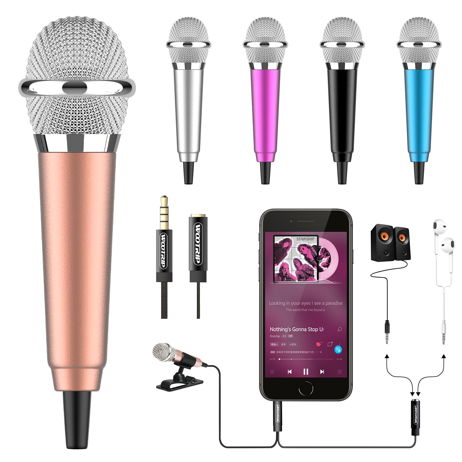 Amazon.com: Wootrip Mini Microphone 3.5mm Jack, Tiny ASMR